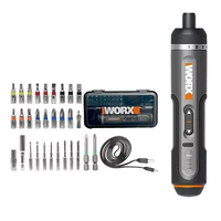 WORX WX242 4V Electrical Screwdriver Set Smart Cordless Electric Screwdrivers USB Rechargeable 30 Bit Set Mini Drill Pow
