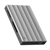 X0250 4-in-1 USB3.2 Gen2 Type-C Card Reader 10Gbps High Speed CFeA/CFeB/SD4.0/TF Card Reader Support 2TB Capacity Alumin