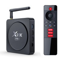 X98K Pro 4+32G Android 11 TV Box 8K Ultra HD WiFi 6&bluetooth 5.0 3D HDR Streaming Media Player Voice Remote Smart TV Bo