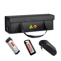 XANES 49*15*15CM Lithium Battery Storage Bag for Electric Bicycle Portable Waterproof Fireproof Explosion-proof Safety E