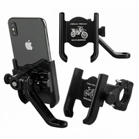 XANES 50-95mm Aluminum Alloy Bicycle Phone Holder 360° Rotatable Adjustable Extremely Firm Grip Mobile Handlebar Bracket