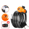 XANES Anti-thief Key Bike Lock 1.2m Length Steel Alloy Tough Protection Waterproof Portable Bicycle Lock for MTB Bicycle