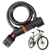 XANES Bicycle Steel Cable Lock 5 Digit Password High Security with Taillight Thicken Anti-Theft Safety Lock Motorcycle M