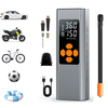 XANES MS003 Double Digital Display Portable Bicycle Air Pump 150PSI Max Inflation 18L/min Flow 6000mAh Battery Power Ban