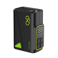 XANES Portable 150PSI Universal Double Display Electric Bike Air Pump with Auto Shut Off Emergency Light Suitable For Bi