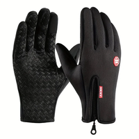 XANES Windproof Warm Gloves for Winter Anti Slip Silicon Touch Screen Full Finger Cold-proof Bicycle Cycling Touchscreen