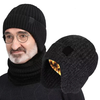 XANES Winter Bike Knitted Hat Outdoor Plush Warmth Cap Peaked Earmuff Fashion Casual Faux Fur Lined Bomber Hats Cycling