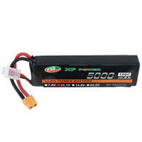 XF POWER 11.1V 5000mAh 100C 3S LiPo Battery XT60 Plug with T Deans Plug for RC Drone