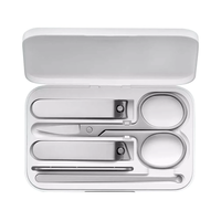 Xiaomi Mijia Portable Compact 5-Piece Mini Nail Clipper Set Stainless Steel Flat Nail Clipper Nail File Ear Pick Remove
