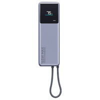 Xiaomi PB1165MI 165W 36Wh 10000mAh Power Bank Integrated USB-C Cable LED Display External Battery Power Supply with 2 In