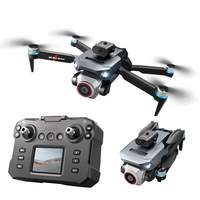 XKJ K6 MAX WiFi FPV with LCD Screen Controller HD Dual Camera Servo Gimbal 360° Obstacle Avoidance Brushless Foldable RC