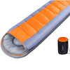 Xmund 1800g Camping Sleeping Bag For -15~15℃ Temperature,  Ultralight Waterproof 4 Season Warm Envelope Backpacking Sleep