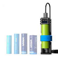 XTAR SC1 PLUS Single-Slot Battery Charger QC PD USB C 3A Fast Charging 21700 26650 26800 18650 NiMH Batteries 10W Power