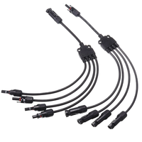 Y Branch MC4 Solar Panel Adaptor Cable Connector(1,  M/FFFF and F/MMMM)