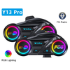 Y13Pro Motorcycle Helmet Bluetooth Headset Intercom Distance 500M Stereo Fm Radio Mixing Music Sharing