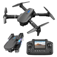 YLR/C E88 / E88D WiFi FPV with LCD Screen Controller HD Dual Camera Lighting Arms Optical Flow Positioning Colorful LED