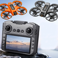 YLR/C S156 WiFi FPV with 4.9inch LCD Screen Controller HD Dual Camera Electrically Adjustable Optical Flow Hover Automat