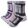 YUEDGE 5 Pairs Sports Casual Socks Elastic Thickened Winter Cotton Socks Sweat-absorbent Anti-odor Mid-calf Socks,  Multi