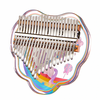 Zani Professional Kalimba21 Keys Shell Kalimba 21 Keys Thumb Piano Crystal Acrylic Kalimba Finger Piano Keyboard Instr