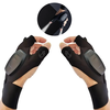 ZANLURE 1PCS/1Pair USB Charging Night Fishing Gloves for Outdoor Cycling Running Sports Flashlight Half Finger Gloves