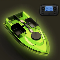 ZANLURE D19Y Lighting Version Smart GPS RC Fishing Bait Boat - 99 Positions 600m Control 4 Hoppers 2KG Load Nigh