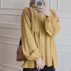 ZANZEA Women Shirt Fashion Long Sleeve Solid Blouse Vintage Ruffles Tops Loose Fit Blouse Top for Women S-5XL