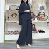 ZANZEA Women Suits - Long Sleeve Lantern Sleeve Elastic Waist Pants Wide Leg Pants with Pockets Casual Tops Trousers Two