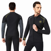 ZCCO 1.5mm Diving Suit Comfortable Neoprene Long Sleeve Waterproof Front Zipper Smooth Design Water Sport Jacket for Sur