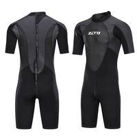 ZCCO 3mm Warm Wetsuit Neoprene Elastic Surfing Snorkeling ShortSleeves Diving Suit for Spearfishing Snorkeling Surfing