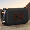 ZEALOT S85 50W bluetooth Speaker Portable Speaker Double Drivers HiFi Powerful Bass 8000mAh Large Battery RGB Colorful L