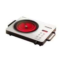 Zengon 2200W Induction Cooktop with Dual Heating Ring 3-Hour Timer Household Induction Cooker