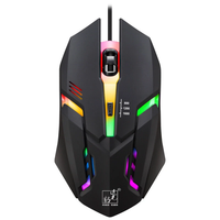 ZGUANGBA K2 Wired Optical Gaming Mouse RGB Light 1600DPI Ergonomics USB Gamer Mice for PC Laptop Computer