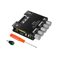 ZK-MT21 100W+2*50W 2.1 Channel Subwoofer Digital Power Amplifier Board AUX 12/24V Audio Stereo Bluetooth 5.0 Amp HiFi Fo