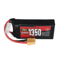 ZOP Power 11.1V 1350mAh 150C 3S LiPo Battery XT60 Plug for RC Drone