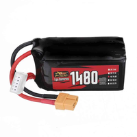 ZOP Power 14.8V 1480mAh 130C 4S LiPo Battery XT60 Plug for RC Drone