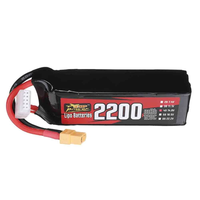 ZOP Power 14.8V 2200mAh 120C 4S LiPo Battery XT60 Plug with Adaper for RC Drone
