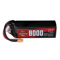 ZOP Power 15.2V 8000mAh 60C 4S LiPo Battery XT60 Plug for RC Drone