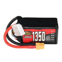 ZOP Power 22.2V 1350mAh 120/240C 6S 29.97Wh LiPo Battery XT60 Plug for SpeedyBee Master 5 V2 RC FPV Racing Drone