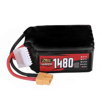ZOP Power 22.2V 1480mAh 130C 6S LiPo Battery XT60 Plug for RC Drone