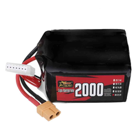 ZOP Power 22.2V 2000mAh 120C 6S LiPo Battery XT60 Plug for RC Drone