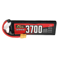 ZOP Power 2S 7.4V 3700mAh 100C 27.38Wh LiPo Battery XT60 Plug for RC Car