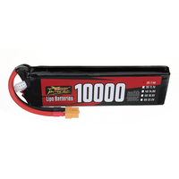 ZOP Power 7.4V 10000mAh 100C 2S LiPo Battery XT60 Plug for RC Drone