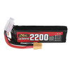 ZOP Power 7.4V 2200mAh 120C 2S LiPo Battery XT60 Plug with Adaper for RC Drone