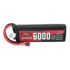 ZOP Power 7.4V 6000mAh 100C 2S LiPo Battery T Plug for RC Car