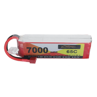 ZOP Power 7.4V 7000mAh 65C 2S LiPo Battery T Plug for RC Car
