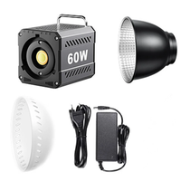 ZU60 60W COB Video Dimmable Light 2700-7500K Handheld Photographic LED Light for Photo Studio Film Camera Shooting Live