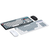 ZYG-806 Mini Wireless Punk Keyboard Mouse Set 2.4G+BT Dual Mode Keyboard and Mouse Combo for Tablet Phone Computer Offic