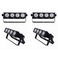 4x INVOLIGHT COBBAR415 LED Fluterrampe Lichteffekt Bundle