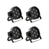 4x INVOLIGHT SlimPAR784 LED PAR Scheinwerfer Bundle