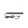 Adam Hall 19" Parts 87471 USB - 8-fach 19" Steckdosenleiste mit Schalter und 2 USB-Ladebuchsen